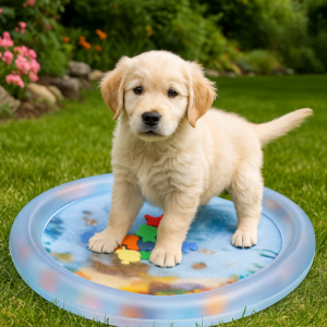 20250625_0958_Hund_auf_bunter_Matte_remix_01jyk1dp1kf6ca72x88d5136p0.png Interactive Cooling Water Bed for Dogs 2.0