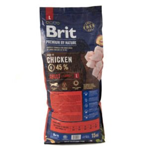 4728425754_w1280_h640_4728425754.jpg Brit Premium by Nature Adult L csirkés kutyatáp
