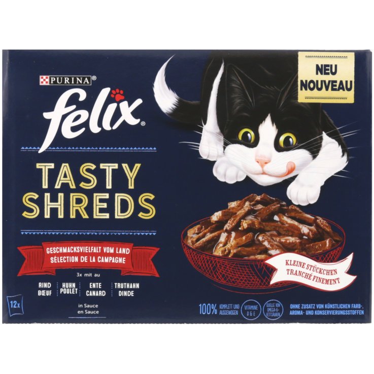 Felix Tasty Shreds marha és csirke