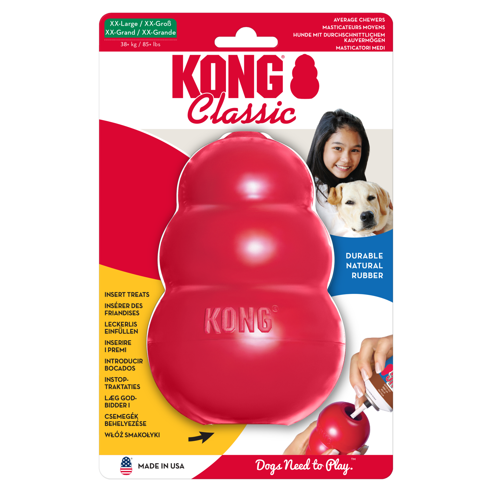 KONG Classic piros kutyajáték